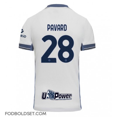 Inter Milan Benjamin Pavard #28 Udebanetrøje 2024-25 Kortærmet Inter Milan Benjamin Pavard #28 Udebanetrøje 2024-25 Kortærmet